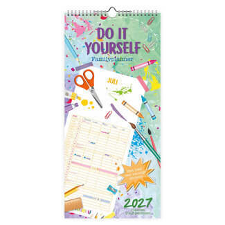 Comello Kalender - Do it yourself - 5 personen - 2027 - 21x45cm
