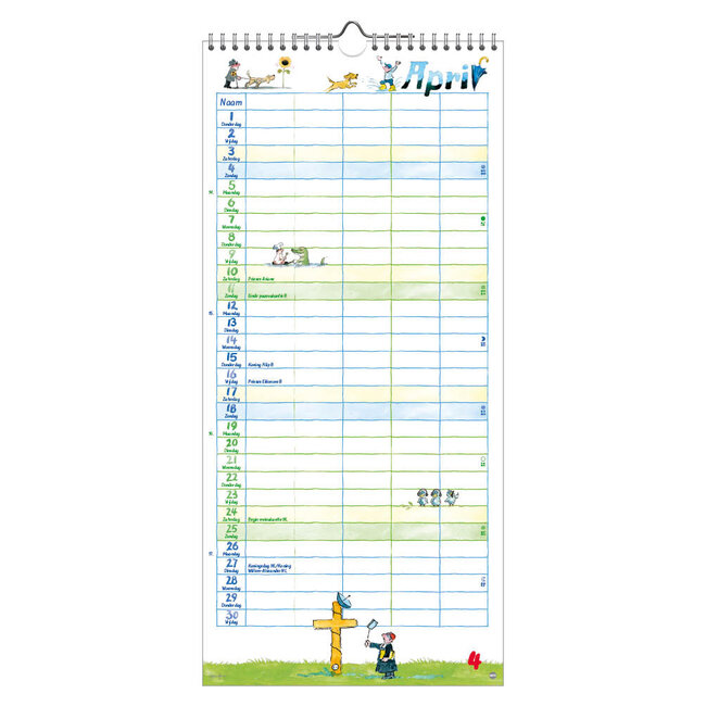 Comello Kalender - HelmeHeine - The original - 5 personen - 2027 - 27x45cm