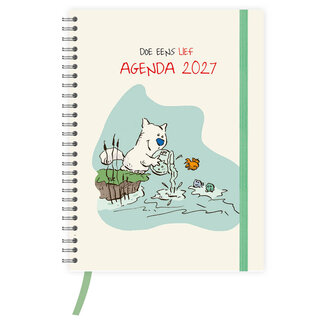 Comello Agenda - Doe eens lief - Spiraal - 2027 - 18x24cm