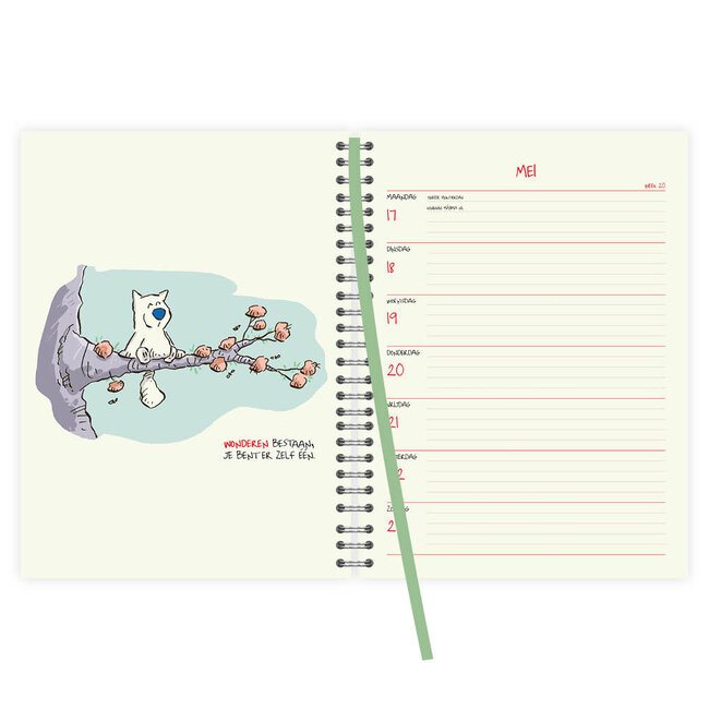 Comello Agenda - Doe eens lief - Spiraal - 2027 - 18x24cm