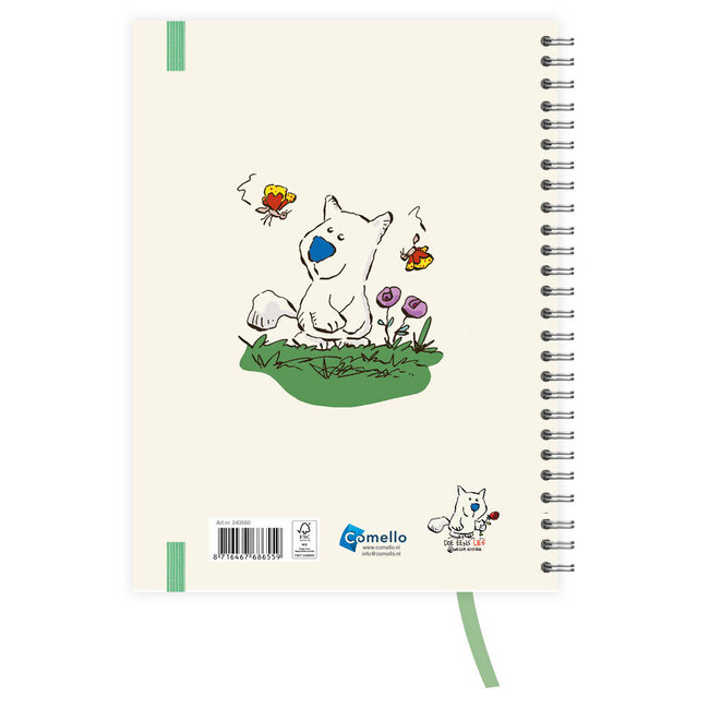 Comello Agenda - Doe eens lief - Spiraal - 2027 - 18x24cm