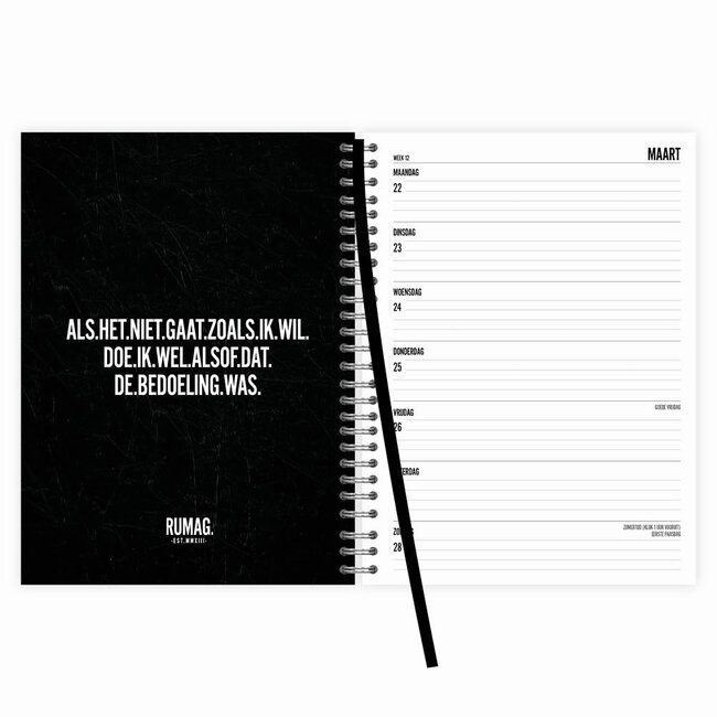 Comello Agenda - RUMAG. - Spiraal - 2027 - 17x23cm