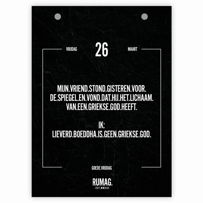 Comello Scheurkalender - RUMAG. - 2027 - 13x18cm