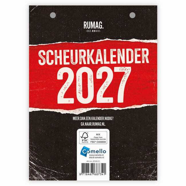 Comello Scheurkalender - RUMAG. - 2027 - 13x18cm