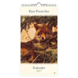 Comello Kalender - Vos - Rien Poortvliet - 2027 - 18x34,5cm