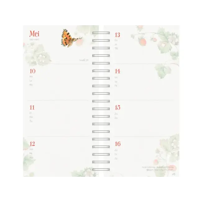Hallmark Agenda - Wilde bloemen - Spiraal - Marjolein Bastin - 2027
