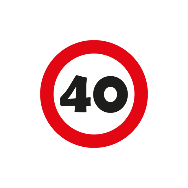 Paper Dreams Confetti - 40 - Verkeersbord