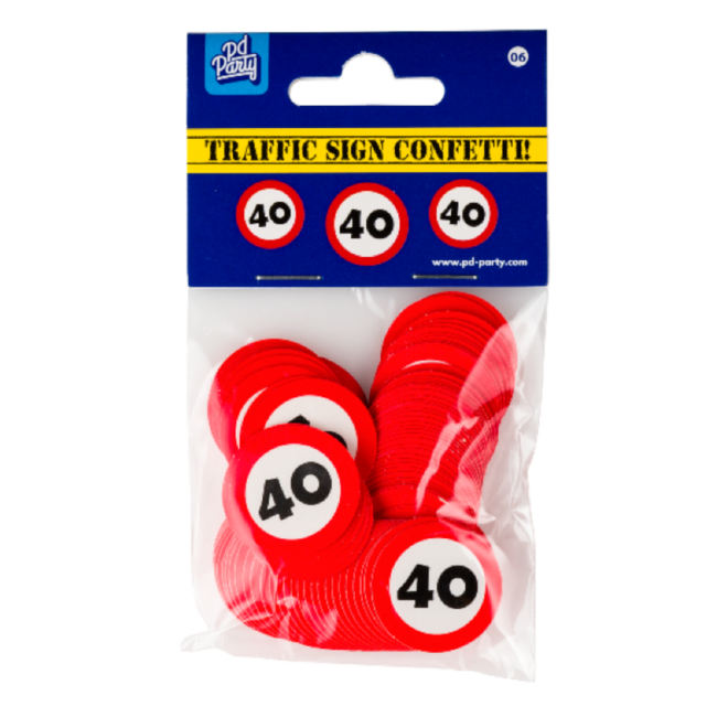 Paper Dreams Confetti - 40 - Verkeersbord