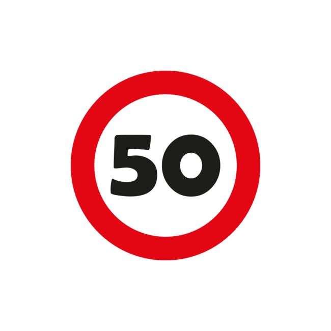 Paper Dreams Confetti - 50 - Verkeersbord