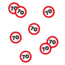 Paper Dreams Confetti - 70 - Verkeersbord