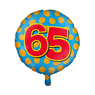 Paper Dreams Folieballon - 65 jaar - 46cm - Zonder vulling
