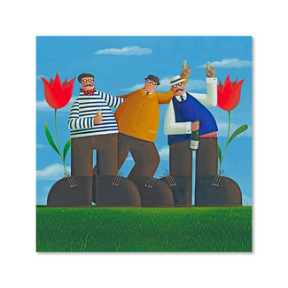 Kaart - Drie mannen in klompen - Galleria - VB0.3044
