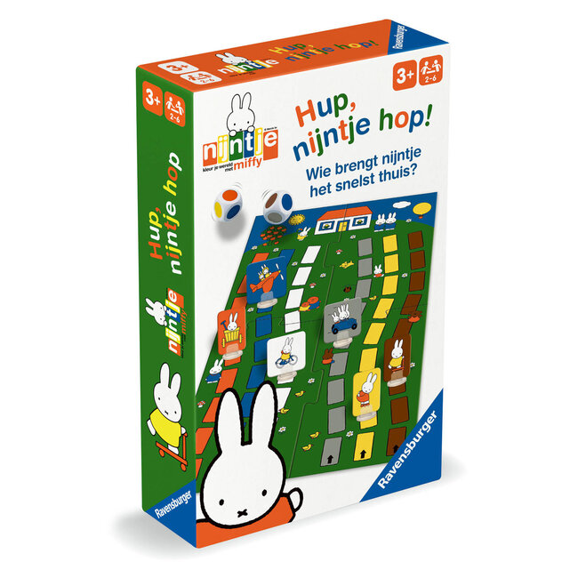 Ravensburger Dobbelspel - Hup, nijntje hop! - 3+