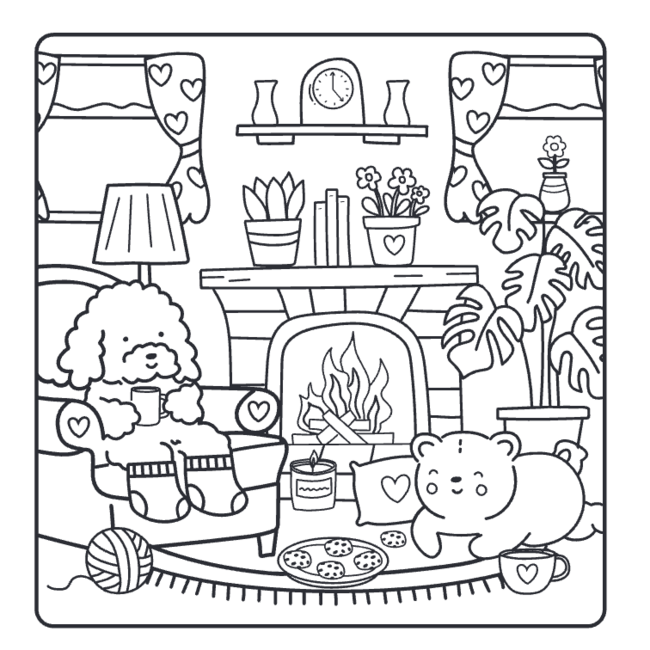 Boek - Kleurboek - Sunny vibes - Christmas kleurset
