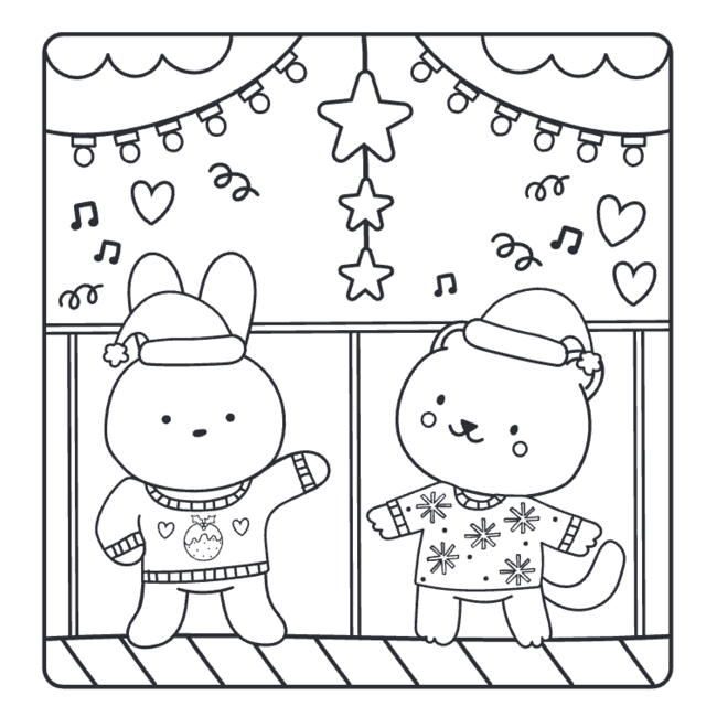 Boek - Kleurboek - Sunny vibes - Christmas kleurset