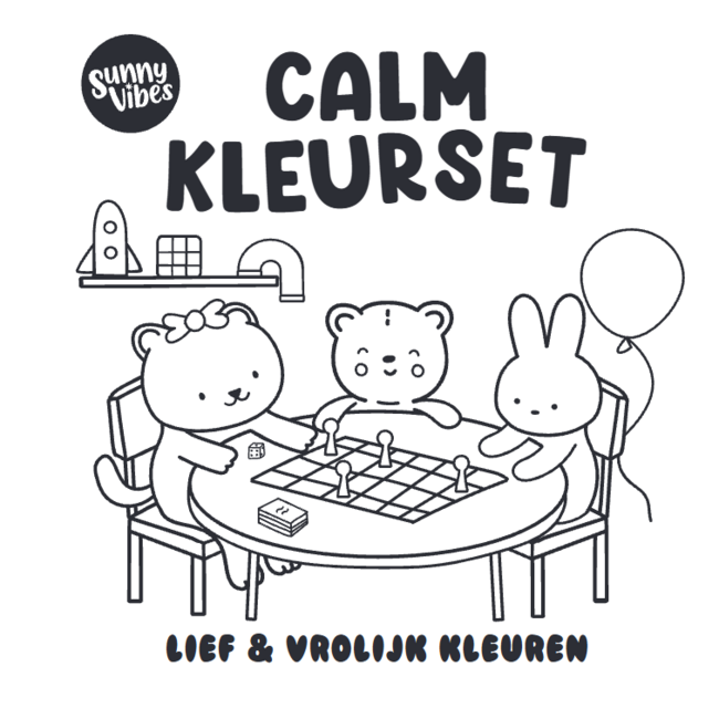 Boek - Kleurboek - Sunny vibes - Calm kleurset