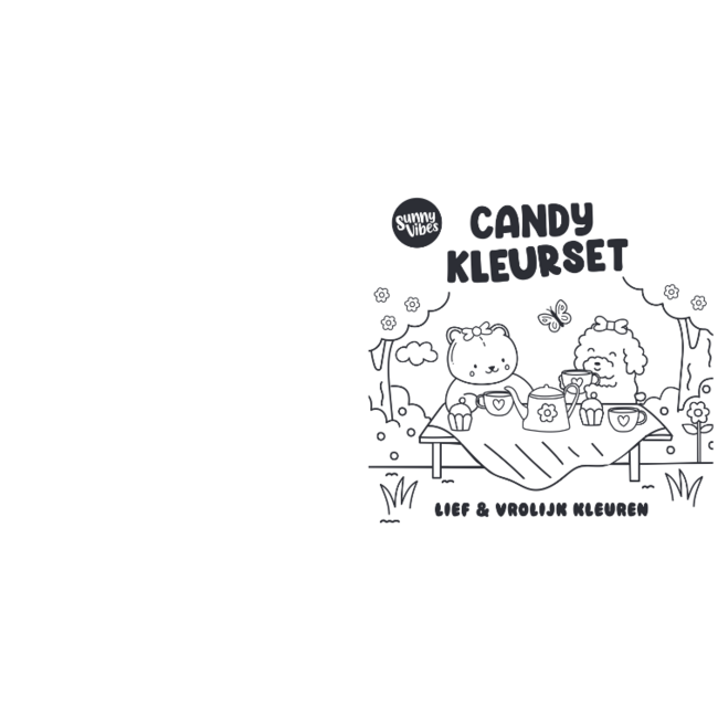 Boek - Kleurboek - Sunny vibes - Candy kleurset
