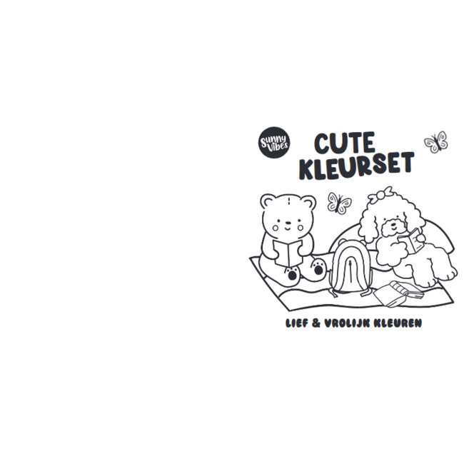 Boek - Kleurboek - Sunny vibes - Cute kleurset
