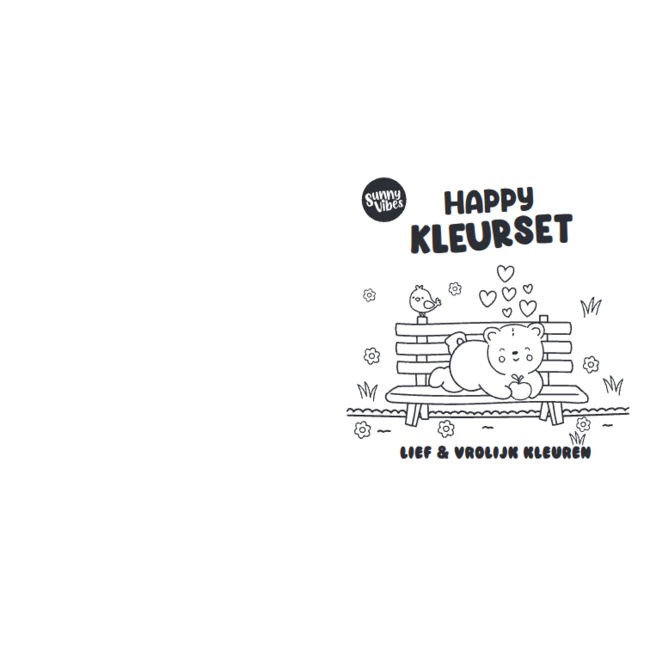 Boek - Kleurboek - Sunny vibes - Happy kleurset