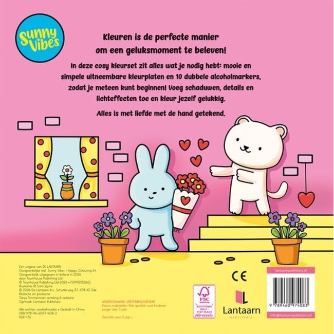Boek - Kleurboek - Sunny vibes - Happy kleurset