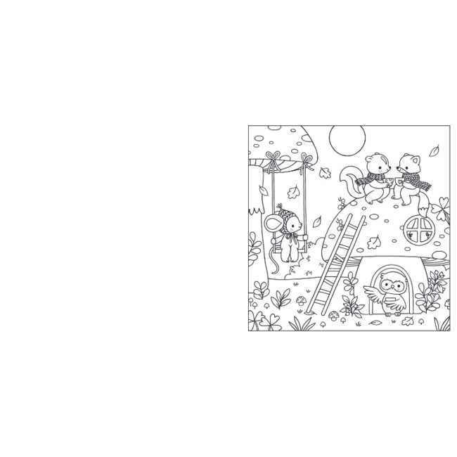 Boek - Kleurboek - Kleine bosvriendjes - Cosy woods