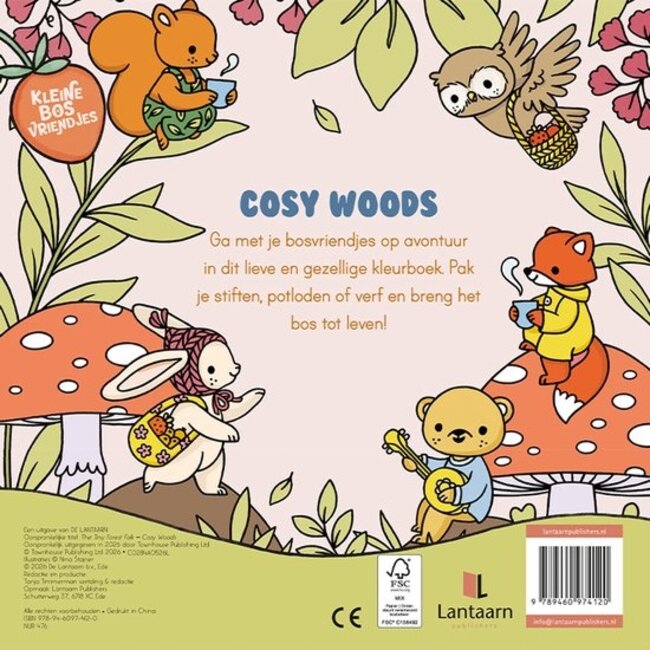 Boek - Kleurboek - Kleine bosvriendjes - Cosy woods