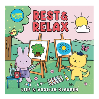 Boek - Kleurboek - Sunny vibes - Rest & relax