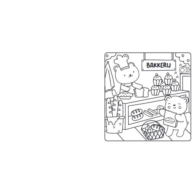 Boek - Kleurboek - Sunny vibes - Happy street
