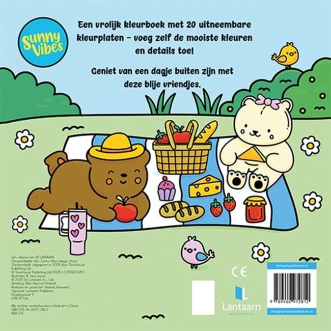 Boek - Kleurboek - Sunny vibes - Happy street