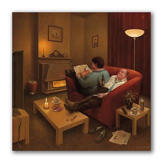 Comello Kaart - Als het buiten stormt - Marius van Dokkum - 15x15cm