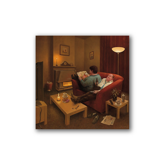 Comello Kaart - Als het buiten stormt - Marius van Dokkum - Klein - 10x10cm