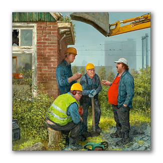 Comello Kaart - Een schepje er bovenop - Marius van Dokkum - 15x15cm
