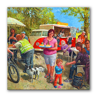 Comello Kaart - Foodtruck - Marius van Dokkum - 15x15cm