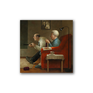 Comello Kaart - Het achtuurjournaal -  Marius van Dokkum - Klein - 10x10cm