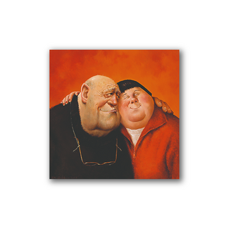 Comello Kaart - Knuffel - Marius van Dokkum - Klein - 10x10cm