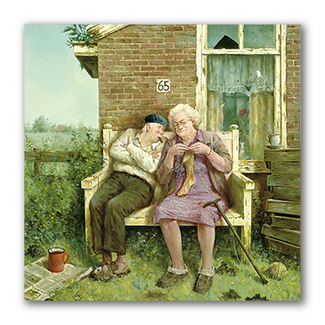 Comello Kaart - Liefde vergaat niet - Marius van Dokkum - 15x15cm