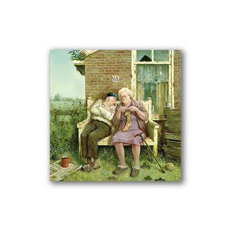 Comello Kaart - Liefde vergaat niet - Marius van Dokkum - Klein - 10x10cm