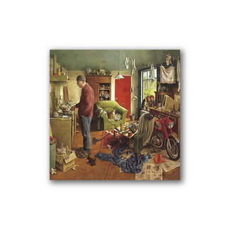 Comello Kaart - Mannenhuishouding -  Marius van Dokkum - Klein - 10x10cm