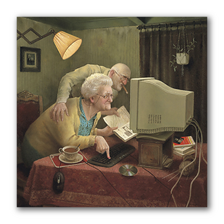 Comello Kaart - Meegaan met je tijd... - Marius van Dokkum - 15x15cm
