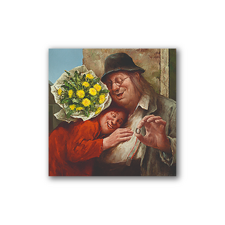 Comello Kaart - Recht uit het hart - Marius van Dokkum - Klein - 10x10cm