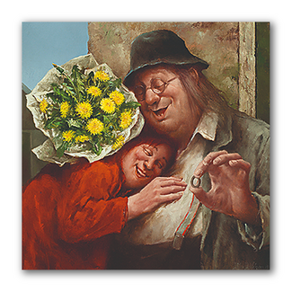 Comello Kaart - Recht uit het hart - Marius van Dokkum - 15x15cm
