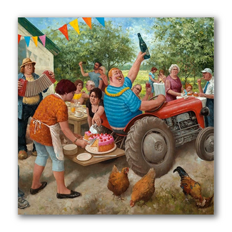 Comello Kaart - Tuinfeest - Marius van Dokkum - 15x15cm