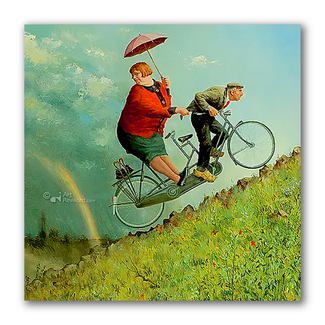 Comello Kaart - Weerstandem - Marius van Dokkum - 15x15cm