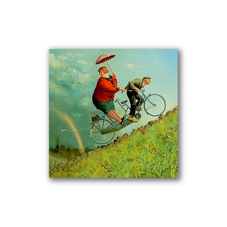 Comello Kaart - Weerstandem - Marius van Dokkum - Klein - 10x10cm