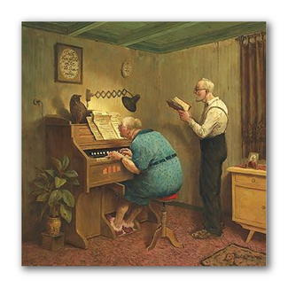 Comello Kaart - Zoals de oude zongen - Marius van Dokkum - 15x15cm