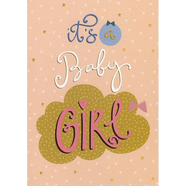 PaperClip Kaart - It's a baby girl - ME - GBA.0038
