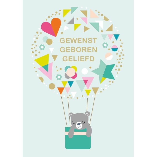 PaperClip Kaart - Gewenst geboren geliefd - ME - GBE.2750