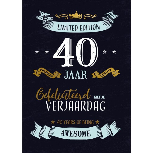 PaperClip Kaart - Limited edition, 40 jaar - ME - GBE.0106