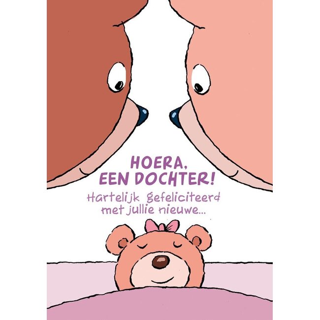 PaperClip Kaart - Hoera een dochter! - Met geluid - ME - GBE.2529