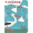 PaperClip Kaart - Hoera 'n tweeling, dubbel gefeliciteerd - ME - GBE.0066